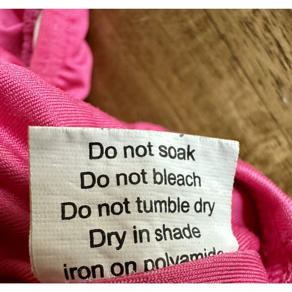 Wildling By Well Dressed Wolf Hot Pink Skirted Ruffle Lace One Piece Swimsuit 3 - Picture 6 of 8